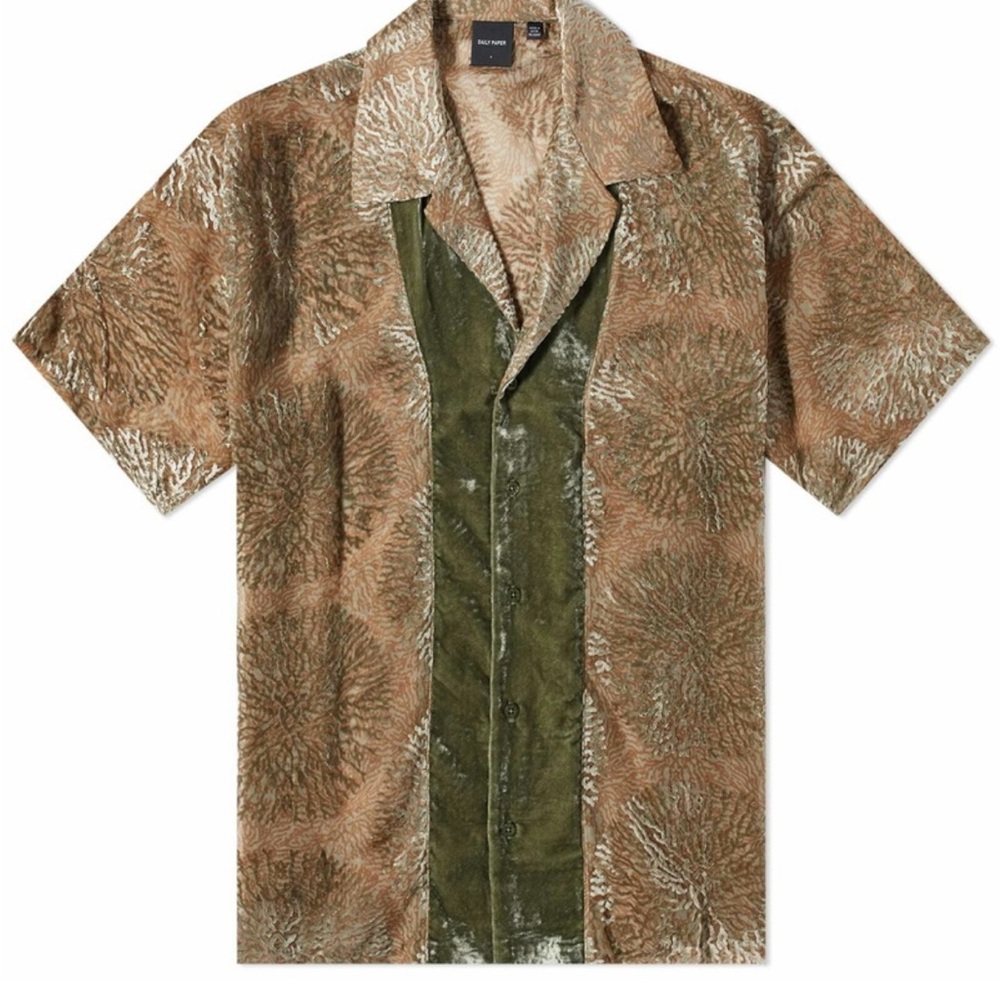 Daily Paper Beige and Cream Patterned Shirt Pascal vacation shirt